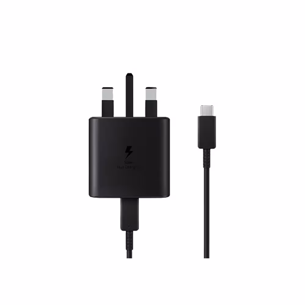 شارژر اصل فست شارژ سامسونگ Samsung Travel Adapter Charging EP-TA845 با توان 45W به همراه کابل USB-C