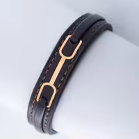 دستبند چرم پلاک لیزری