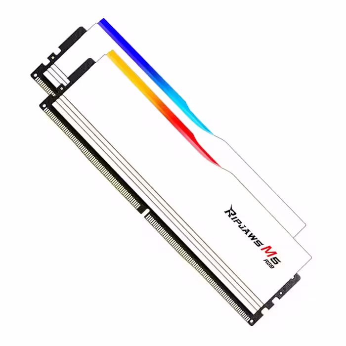 قیمت و خرید رم جی اسکیل مدل Ripjaws M5 RGB White 64GB Dual 5200Mhz CL40 DDR5 | یاس ارتباط