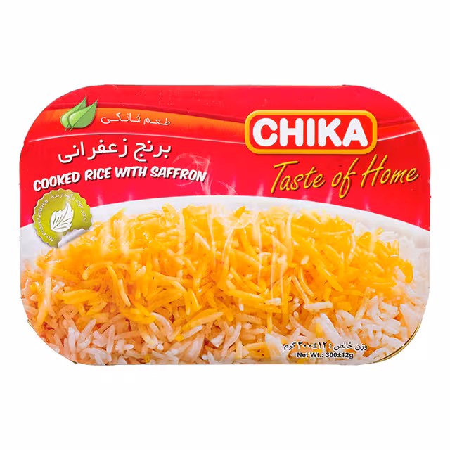 برنج زعفرانی چیکا 300 گرمی