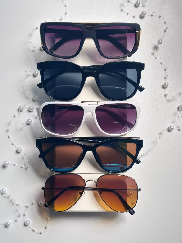 پک 5 تایی عینک آفتابی یووی 400 ترند  مردانه فقط 499 تومان