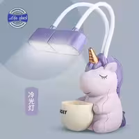 چراغ مطالعه رومیزی اسب تک شاخ تراش دار