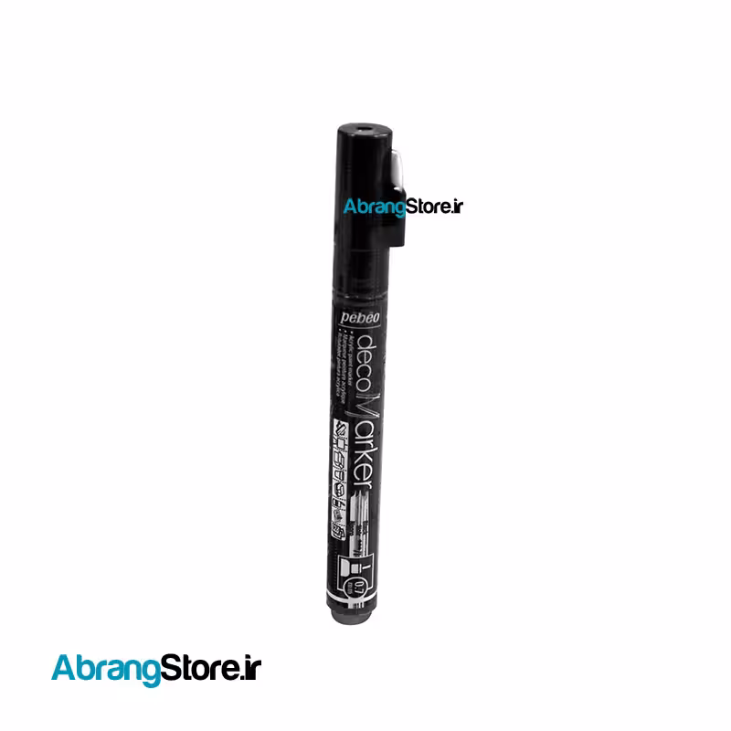 دکو مارکر مشکی پ ب او – سرگرد 0٫7 میلی متر | Pebeo deco Marker