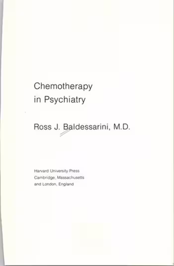 خرید و دانلود نسخه کامل کتاب Chemotherapy in Psychiatry
