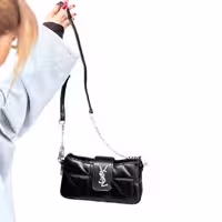 کیف زنانه دوشی مشکی برند YSL مدل ysl8899