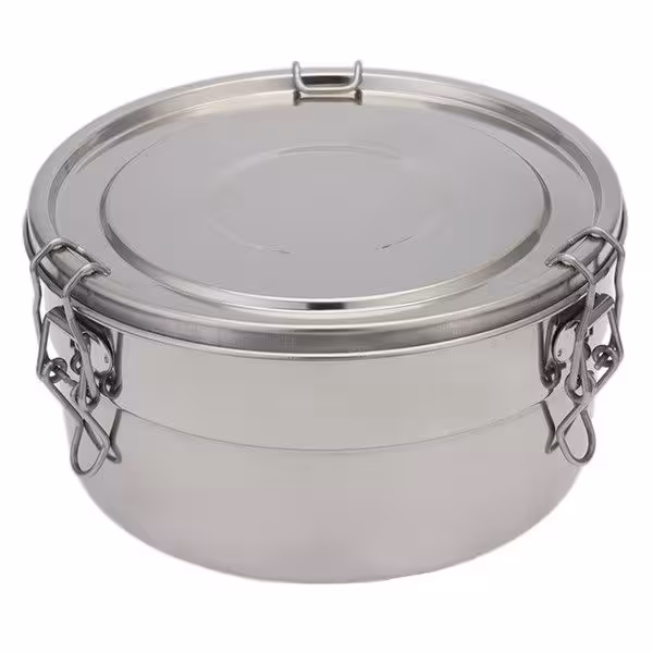 ظرف غذا استیل 1.5 طبقه نوین سایز 16 سانتی