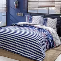 سرویس ملحفه یکنفره برند Tac، رنگ آبی (Blue)