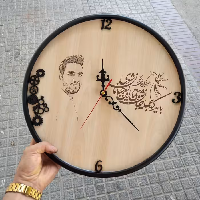 ساعت ساعت دیواری ساعت روستیک ساعت تبلیغاتی ساعت حکاکی چهره رینگ ساعت حلقه ساعت روستیک حلقه ساعت دیواری