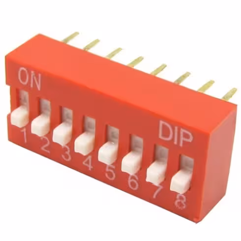 دیپ سوییچ 8 پین DIP SWITCH-08RN