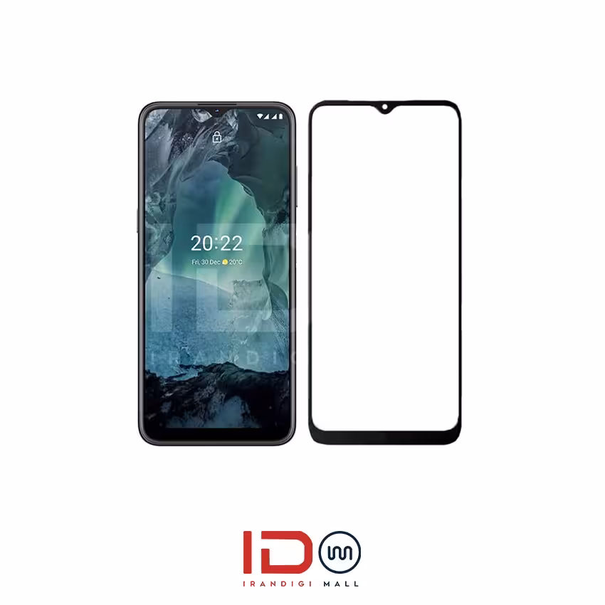 گلس شیشه ای تمام صفحه گوشی NOKIA G21 مدل رد لیبل