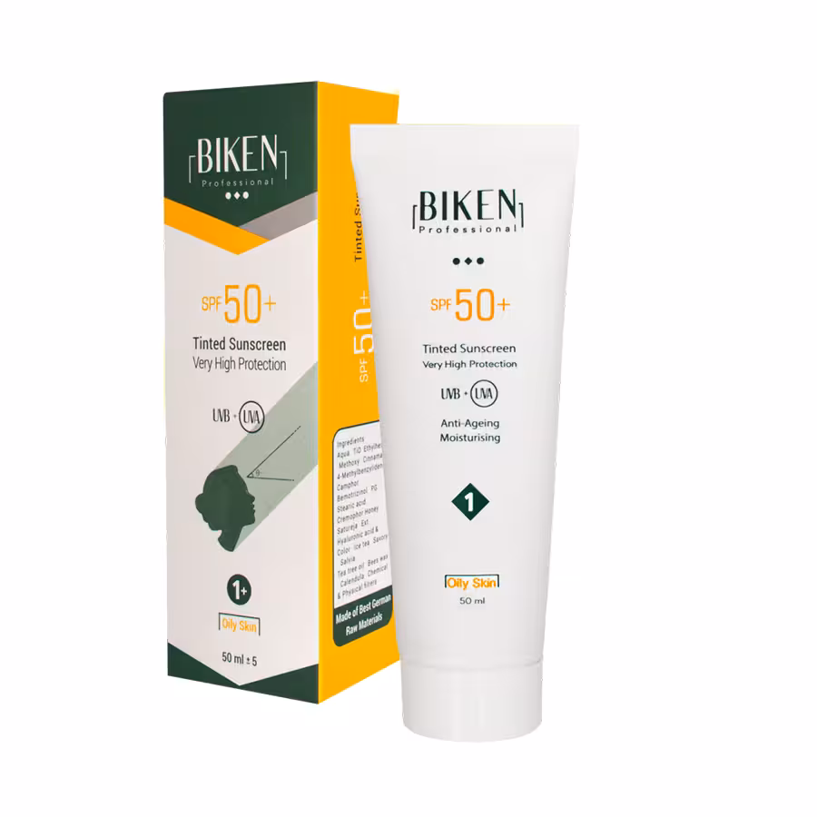 کرم ضد آفتاب رنگی _ مناسب پوست چرب با SPF50_شماره 1| بیکن