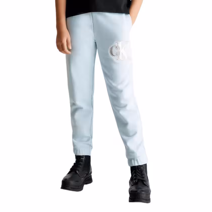 قیمت و خرید شلوار نوجوانی آبی کلوین کلین مدل Relaxed Logo Joggers اورجینال