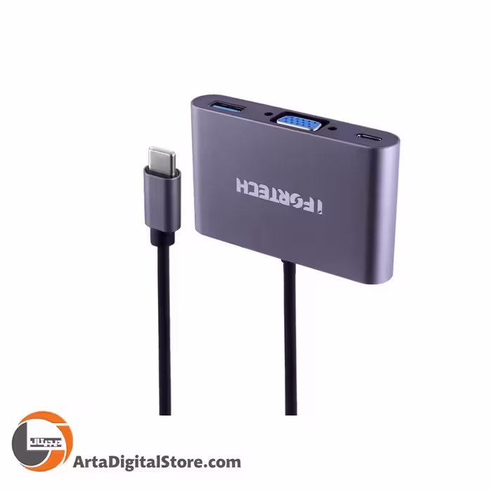 هاب تایپ سی Ifortech Type-C To VGA/USB3.0/Type-C
