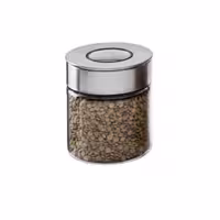 بانکه شیشه ای درب استیل 10 سانت یونیک کد UN-1706