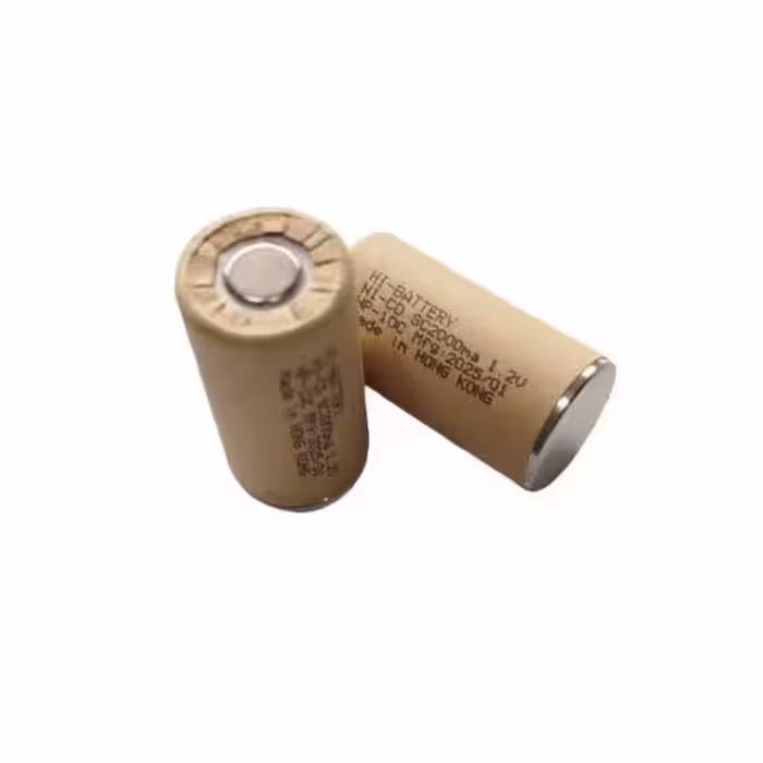 باتری 1.2 ولت نیکل-کادمیوم 10C ظرفیت 2000mAh برند HI