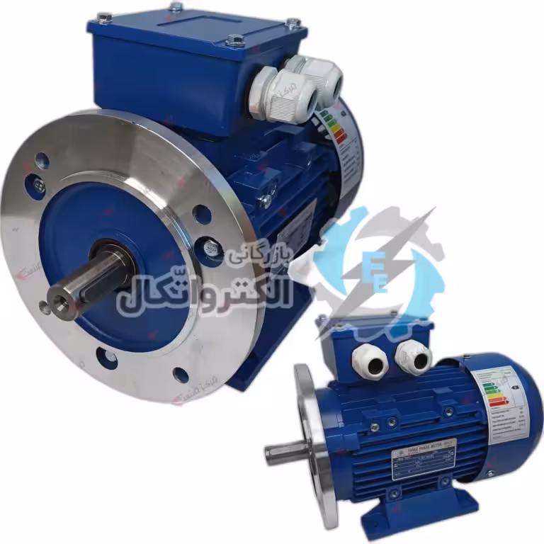 الکتروموتور چینی 7.5 کیلووات 10 اسب سه فاز 1500 دور بدنه آلومینیومی B35