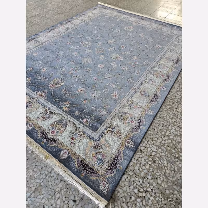 فرش6متری1200شانه ماشینی کاشان طرح النترا متالیک(باارسال رایگان)