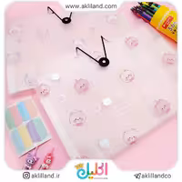 پوشه دکمه دار شفاف طرح حیوانات