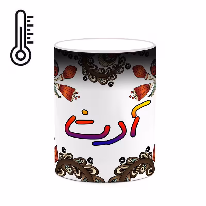 ماگ حرارتی   اسم آدیشا  سنتی گل و بته کد mgh43338