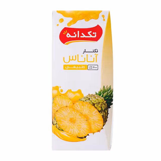 آب آناناس تکدانه 200 میلی لیتری