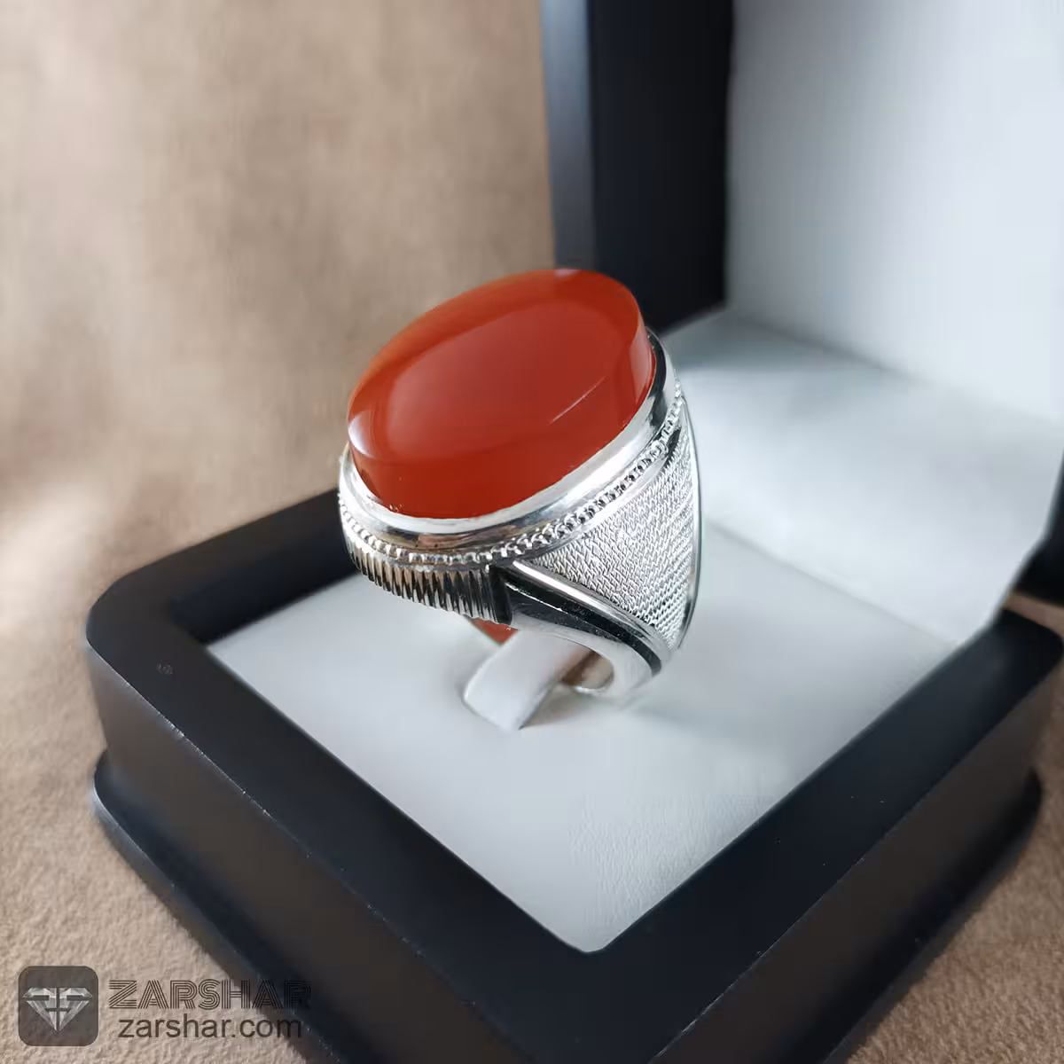 انگشتر عقیق سرخ یمنی