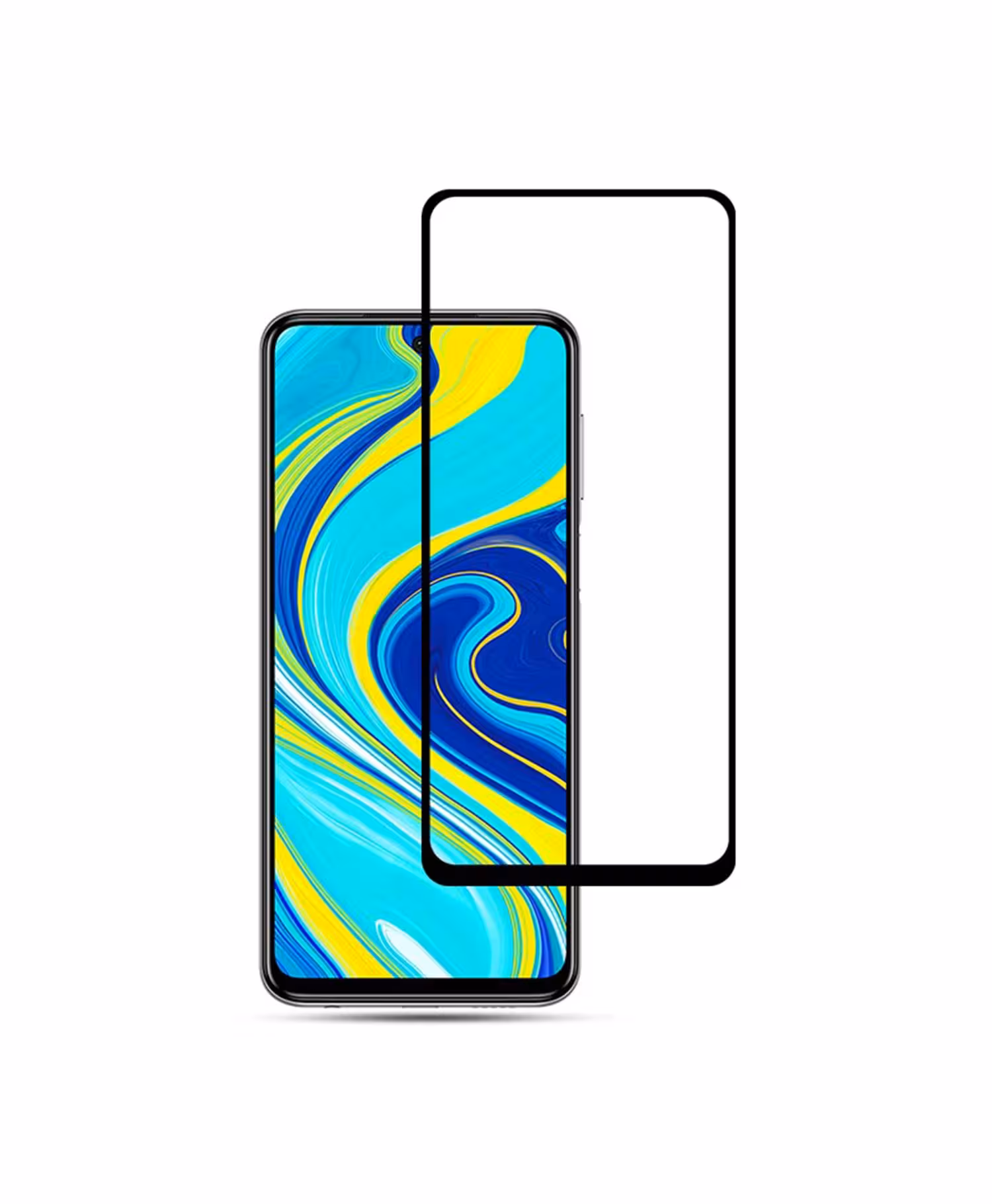 محافظ تمام صفحه نمایش شیشه ای Super D شیائومی Redmi Note 9 pro