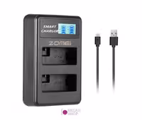 شارژر دوبل باتری Zomei LP-E8 مدل LCD USB Type C | نگاه شاپ