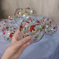  هفت سین ویترای شامل 6 عدد ظرف کوچک و یک تنگ بزرگ