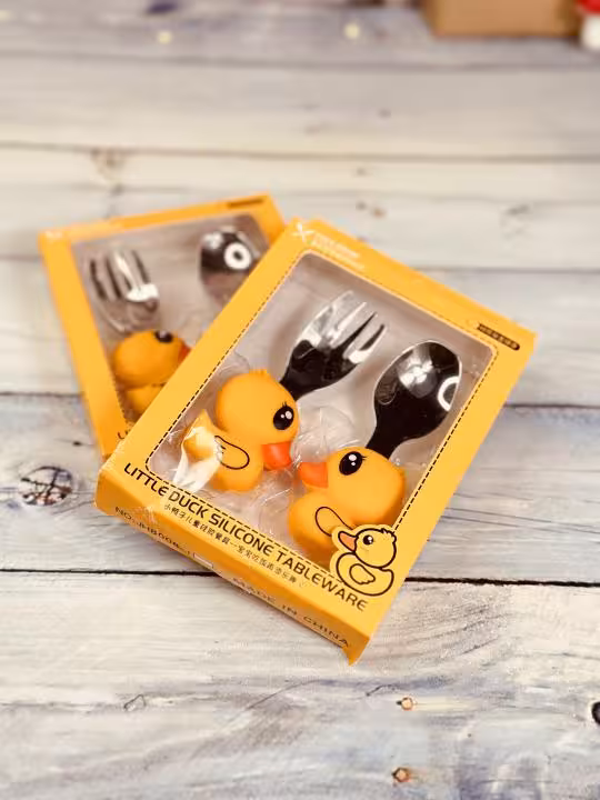 قاشق چنگال فانتزی اردک کد 1035