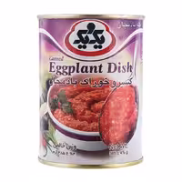 کنسرو خوراک بادمجان یک و یک 385 گرمی
