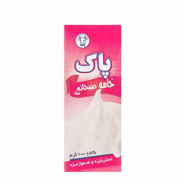 خامه صبحانه پاک 200 میلی لیتری