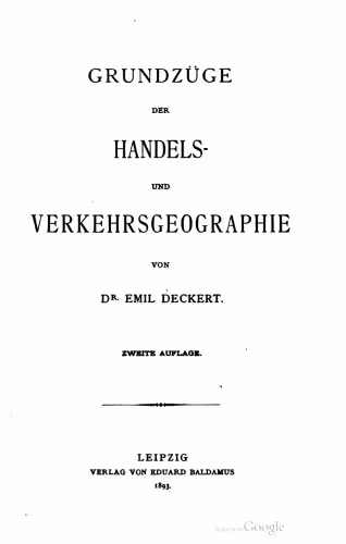 خرید و دانلود نسخه کامل کتاب Grundzüge der Handels- und Verkehrsgeographie