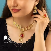 ست کامل گل هفت پر عقیق