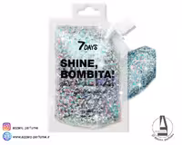 ژل گلیتر صورت،دست،بدن 7Days حجم 90 میل