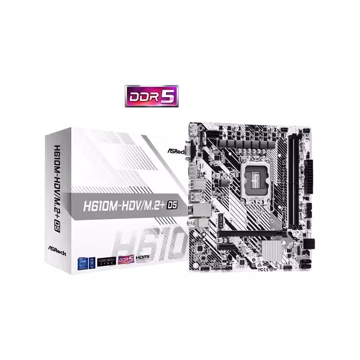مادربرد ازراک H610M-HDV/M.2 D5