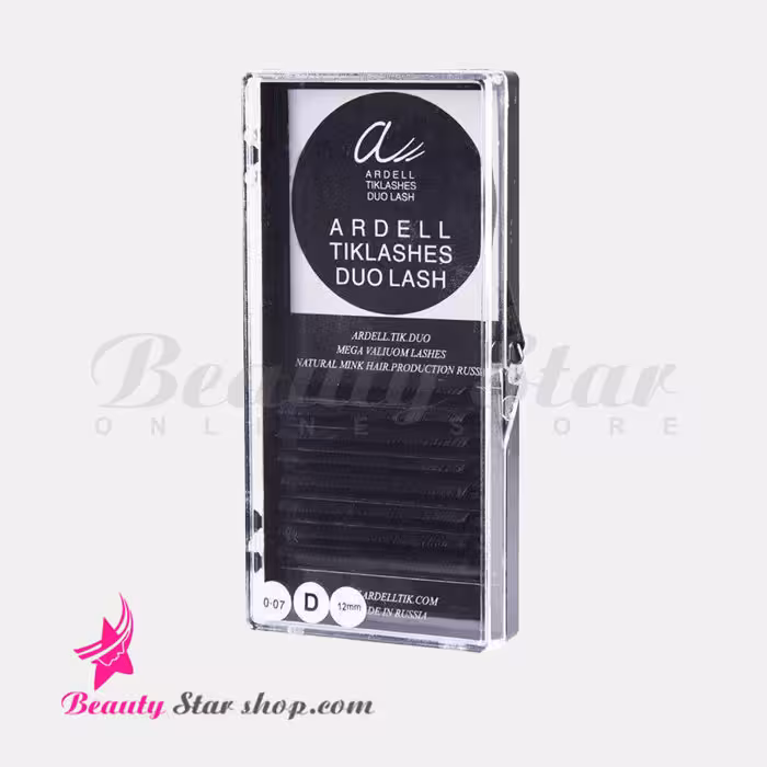 مژه والیوم هشت ردیفه آردل ضخامت 0.7 سایز 12 میل