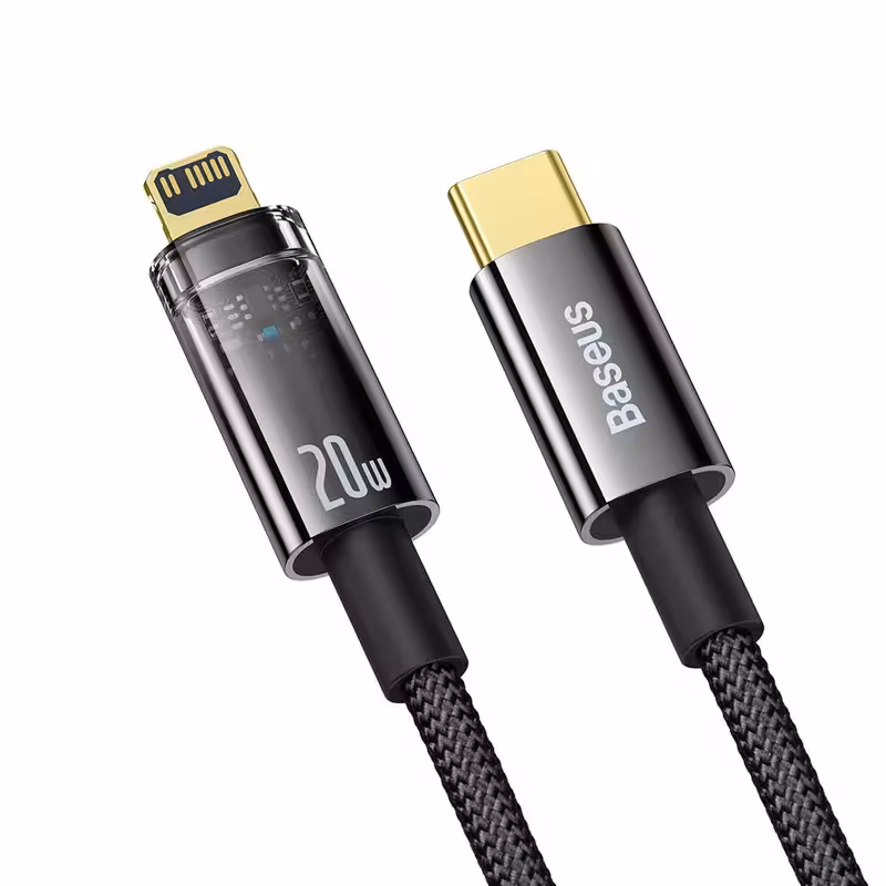 کابل تبدیل USB-C به لایتنینگ باسئوس مدل Explorer Series طول 1 متر