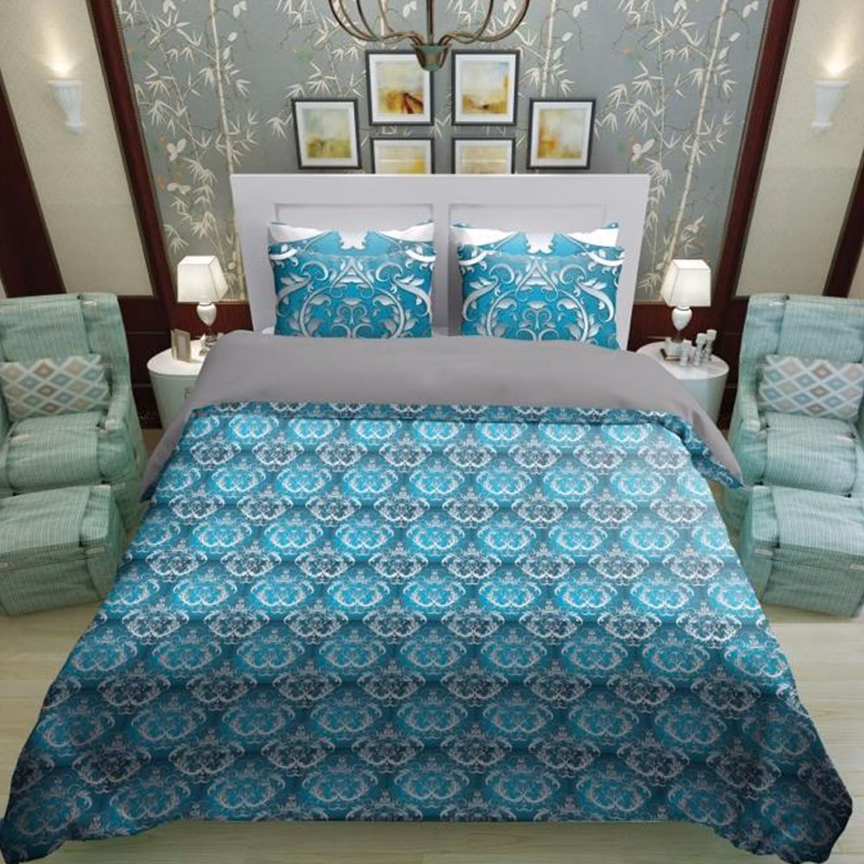 سرویس روتختی 1 نفره تنسل چاپی برندترک لند (Turk Land) کد rs 531