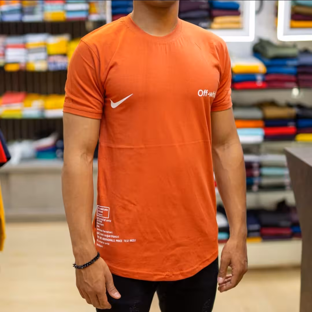 تیشرت مردانه یقه گرد سایز l-xl-xxl -xxxlنخی طرح off-white در رنگبندی جذاب و پر فروش با ضمانت رنگ و آبرفت