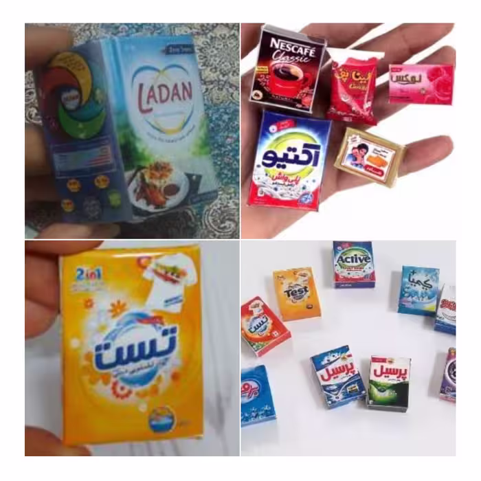 کیت ساخت ماکت انواع محصولات مینیاتوری فروشگاهی