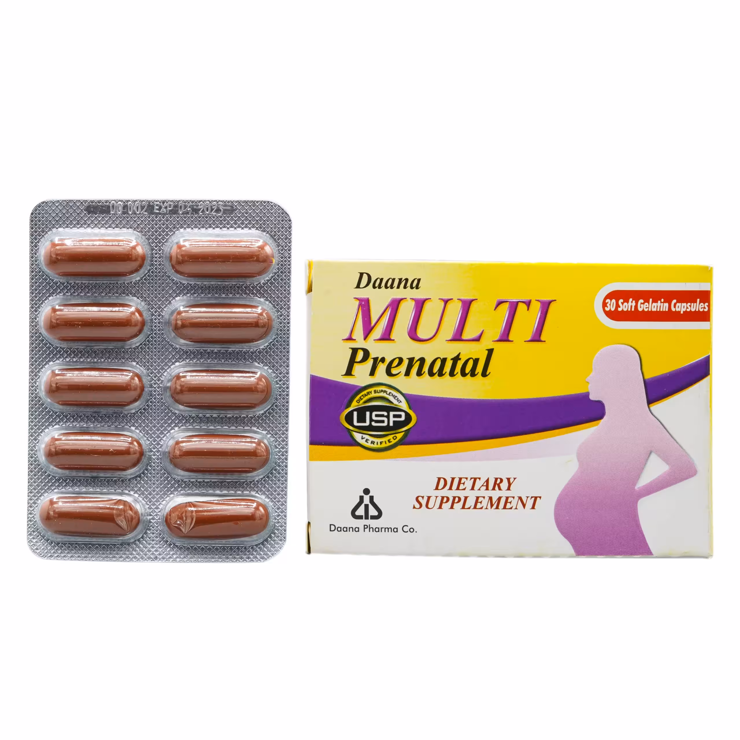 کپسول سافت ژل مولتی پریناتال دانا 30 عددی