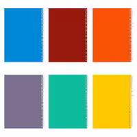 دفتر مشق 100 برگ مدل color 06 بسته 6 عددی | چاوه