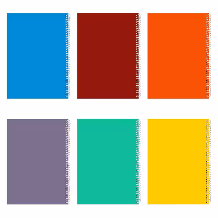 دفتر مشق 100 برگ مدل color 06 بسته 6 عددی | چاوه