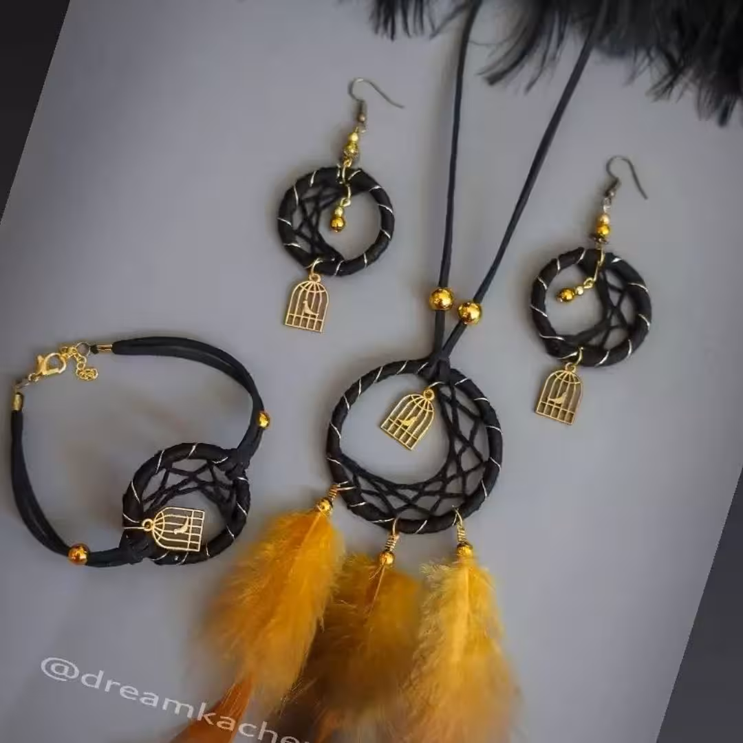 سرویس دریم کچر طرح ماه با رنگ مشگی طلایی و ارسال رایگان 