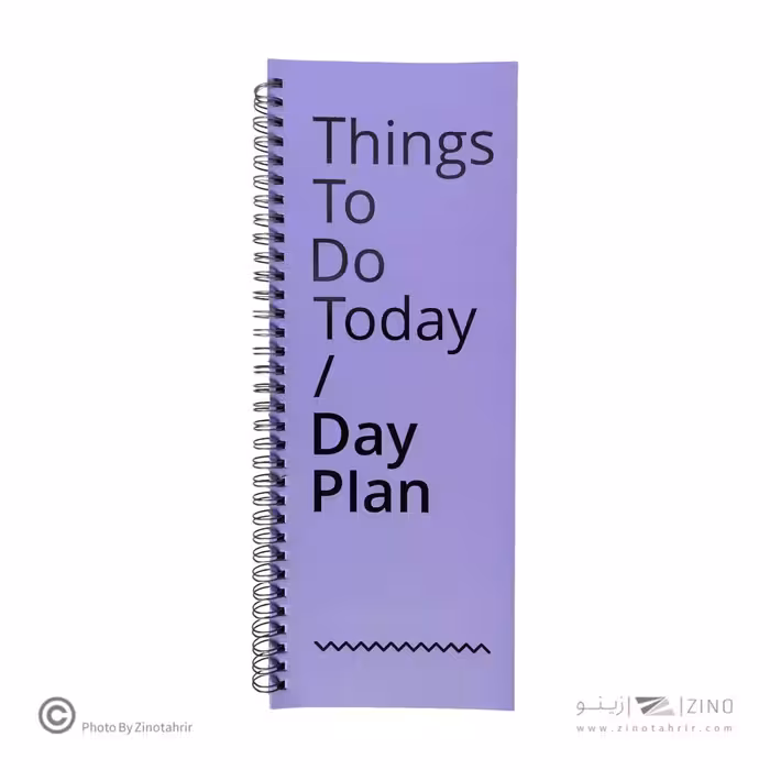 پلنر80برگ روزانه11*29.5جلدشومیزفنردوبل از بغل لانگو