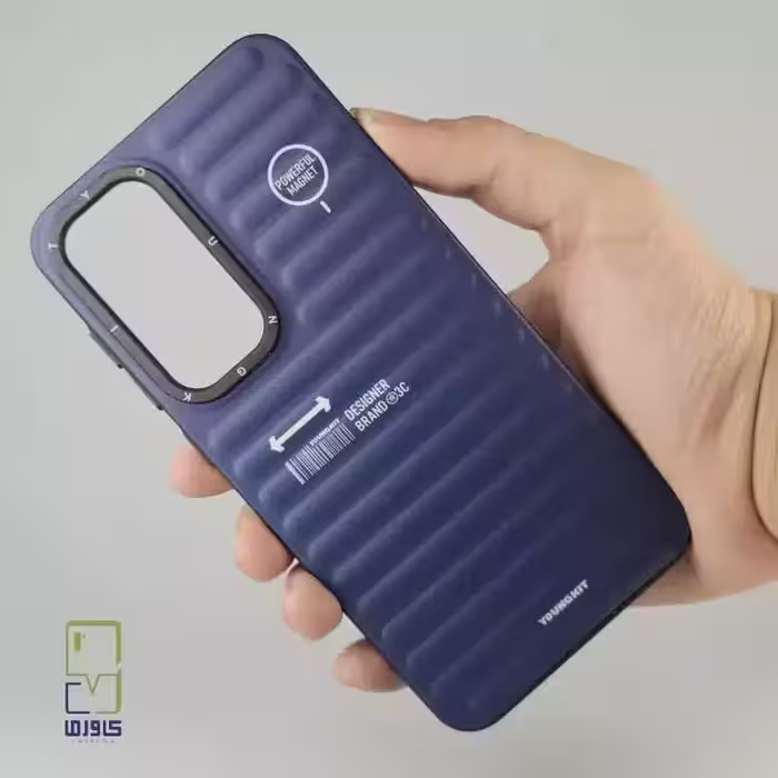 قاب گوشی a56 | کاور یانکیت سرمه ای برای Samsung A56