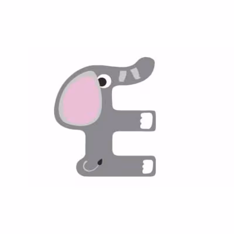 حرف E چوبی classic world 4407