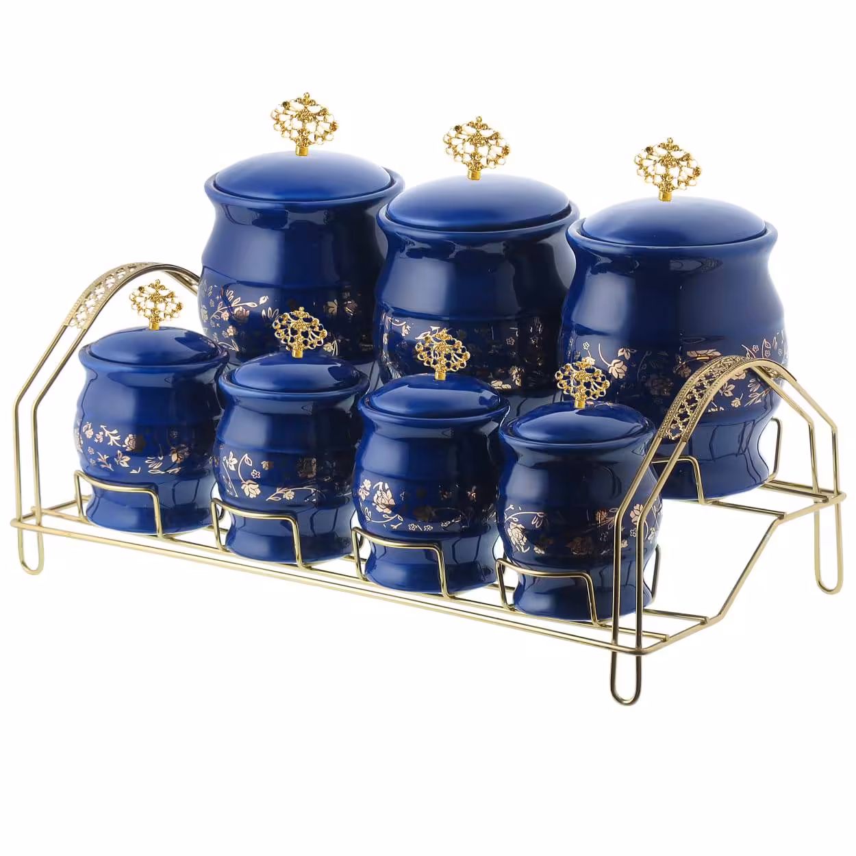 ست جای ادویه 7 پارچه مدل 1102 به همراه استند