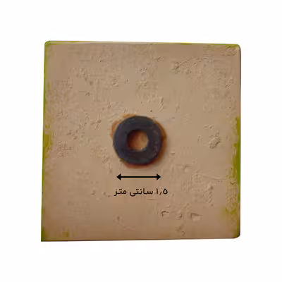   مگنت سفالی طرح گل بهاری  کد S3036