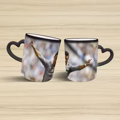 ماگ حرارتی مدل دسته قلبی طرح رونالدو کد 199